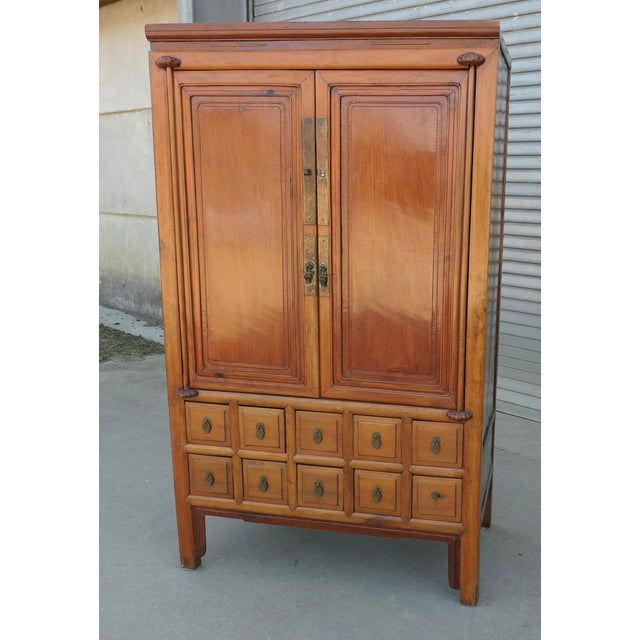 Teak Cupboard with 10 Drawers, 1900s For Sale - Image 3 of 10
