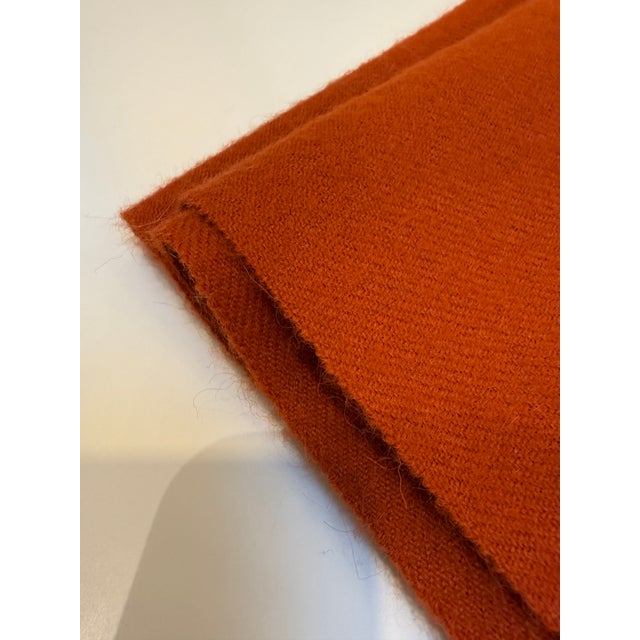 Crate & Barrel Alpaca Throw, Persimmon For Sale - Image 10 of 12