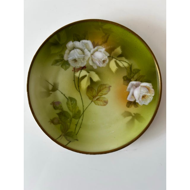 Vintage p.s.a.g. Bavarian Porcelain Small 6" Plates Signed Ragouse-Set of 8 For Sale In Miami - Image 6 of 12