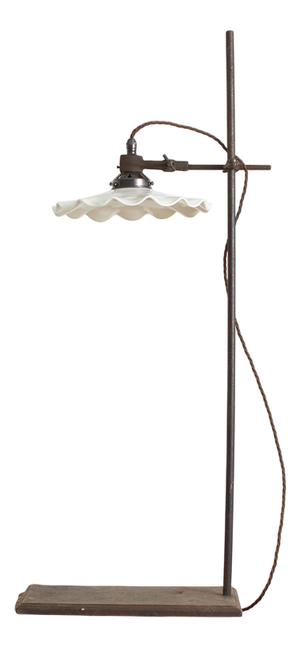 French Lab Stand Desk Lamp, 1930s