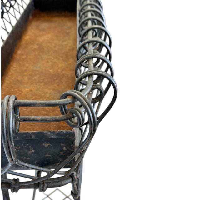 Early 20th Century French Iron Wirework Jardinière For Sale In Atlanta - Image 6 of 8