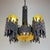 Metal Brutalist Chandelier by Marcello Fantoni for Fantoni Studio, Florence, Italy, 1960s For Sale - Image 7 of 18