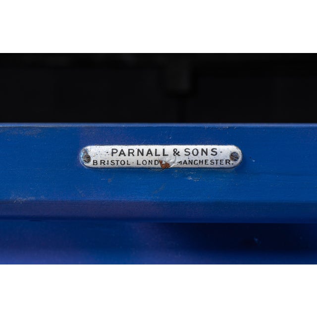 Antique Gray, Dunn & Co. Bakery Display Case in Blue For Sale - Image 12 of 14