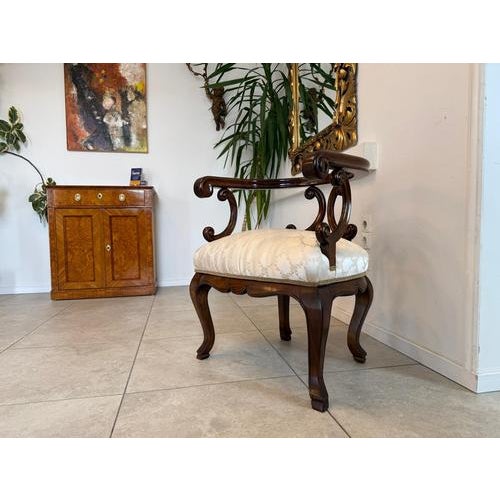 Biedermeier Armchair in Wood For Sale - Image 3 of 14