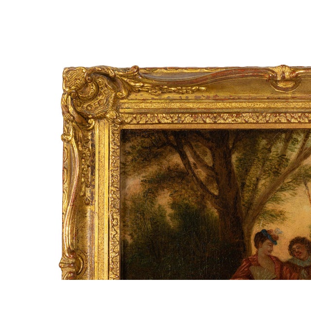 Philippe Mercier, Gallant Scene, 1700s, Oil on Canvas, Framed For Sale - Image 7 of 8