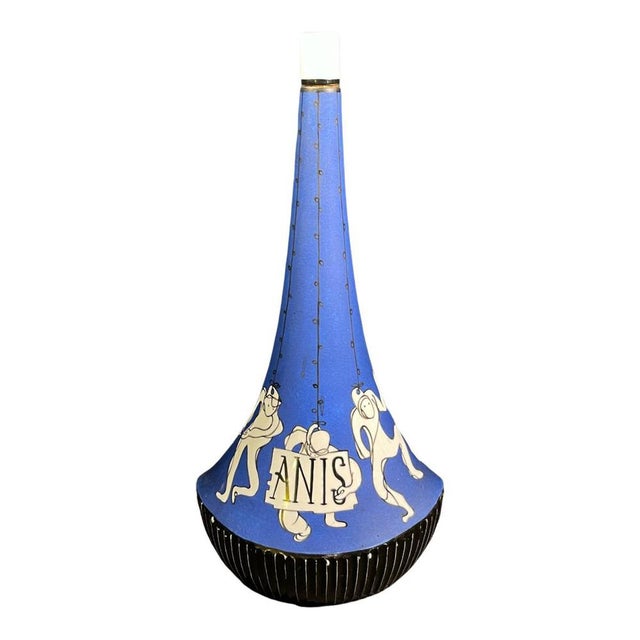 Spanish Porcelain Anis Bottle from So Re Da, 1950s For Sale - Image 14 of 14