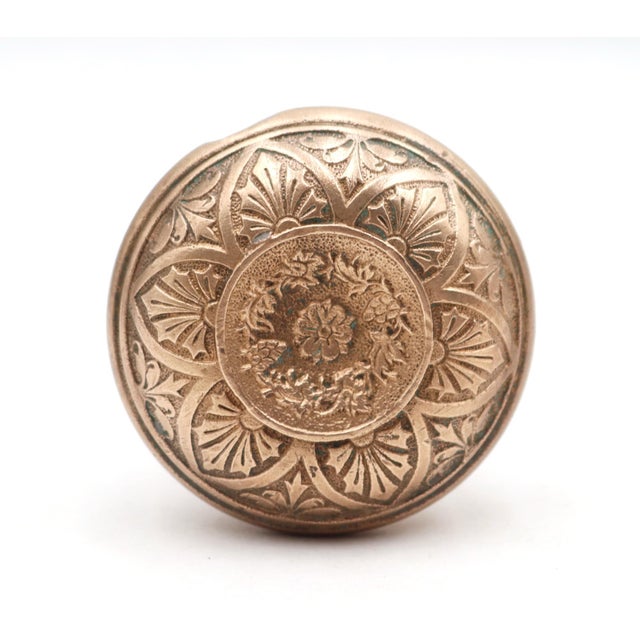 Antique Classic style six fold bronze entry sized door knob made by Russell & Erwin in the 1870 catalog. It is part of the...
