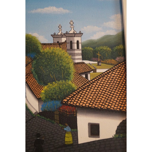 1970s Jose Antonio Velasquez Street Scene Painting For Sale In San Antonio - Image 6 of 10