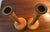 Late 19th Century Pair Antique 11" Bobbin Turned Oak Candlesticks For Sale - Image 5 of 5
