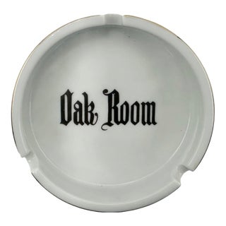 Mid 20th Century Vintage the Oak Room at the Plaza Hotel Nyc Ashtray New York City Dish For Sale