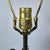 1950s Mid Century Modern Italian Tole Floral Table Lamp For Sale - Image 4 of 14