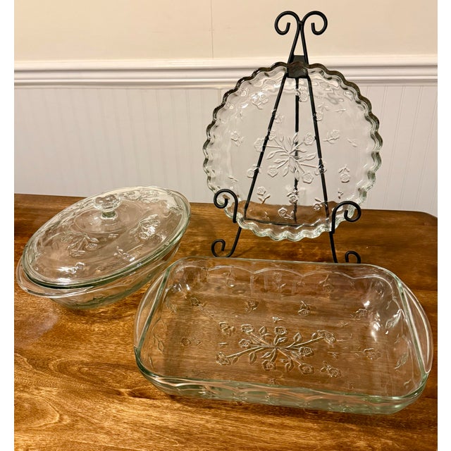 Mid-Century Modern Mid 20th Century Anchor Hocking Savannah Bakeware Set - 4pcs For Sale - Image 3 of 12