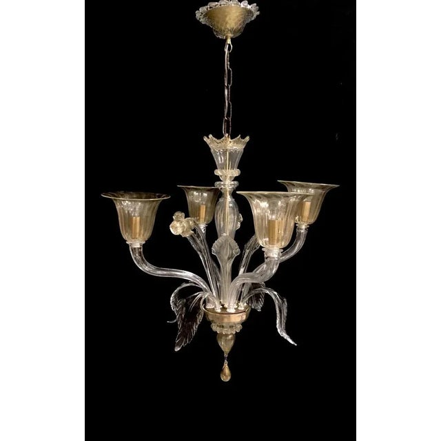 Vintage Chandelier in Murano Glass from Cesare Toso, 1980 For Sale - Image 6 of 6