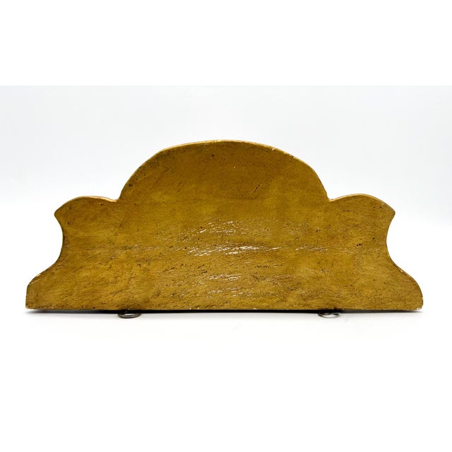 Florentine Vintage Italian Giltwood Rose & Leaf Wall Bracket/ Shelf – Mid-20th Century For Sale - Image 4 of 8