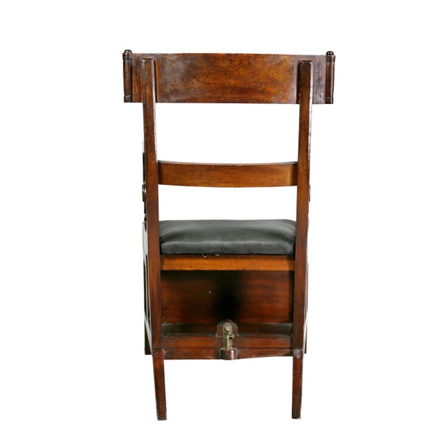 Brown Regency Mahogany Metamorphic Armchair For Sale - Image 8 of 11
