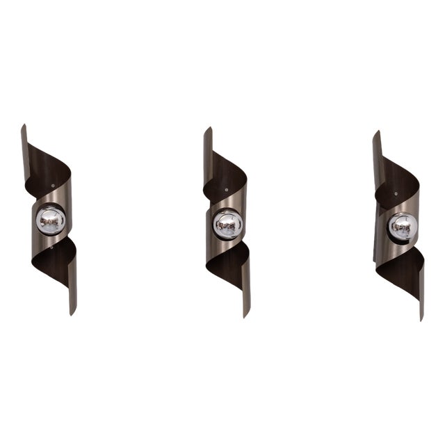 Space Ace Wall Sconces from Raak, 1970s, Set of 3 For Sale