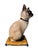 1960s Majolica Seal Point Cat Figurine For Sale - Image 4 of 5