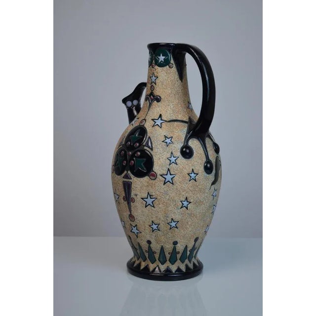 Amphora Ceramic Vases from Amphora / Riessner, Stellmacher, & Kessel, 1920s, Set of 2 For Sale - Image 6 of 11