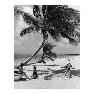 1961 Florida Beach Black and White Photograph For Sale