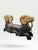 Tribal 1950s Artisan Crafted Egyptian Revival Two-Headed Ram Sculpture For Sale - Image 3 of 15