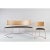 Set of boomerang bench & chair, black by pepe albargues dimensions: w152, d72, h79, seat 43 (bench) w54, d54, h76, seat 46...