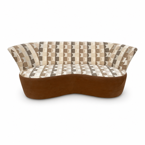 Weiman Style Modern Curved Serpentine Cloud Sofa