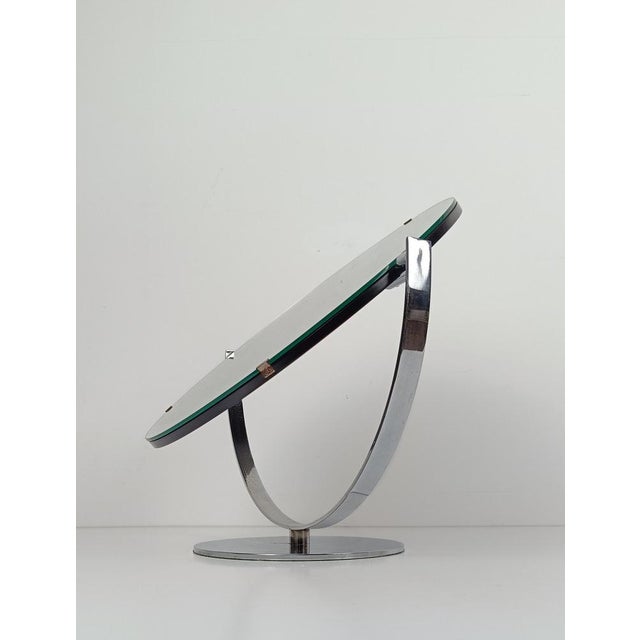 Vintage Eye Wear Counter Mirror with Adjustable Stand in Polished Chromed Metal, 1970s For Sale - Image 11 of 18