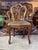 Wood Vintage Italian Walnut Veneer Dining Chairs, Set of 6 For Sale - Image 7 of 7