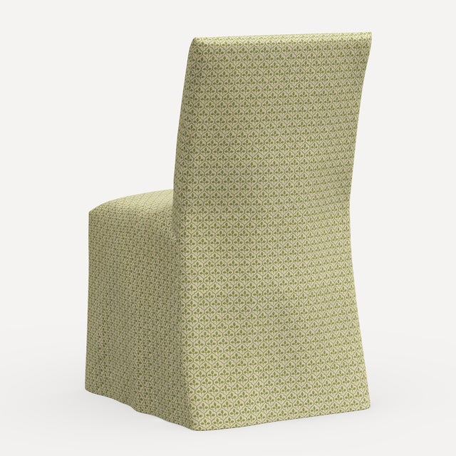 Not Yet Made - Made To Order John Robshaw x Cloth & Company Kay Slipcover Dining Chair in Sadhil Moss For Sale - Image 5 of 6
