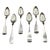 Set of Six Mid-19th Century Coin Silver Tablespoons by G. O. Conrad For Sale