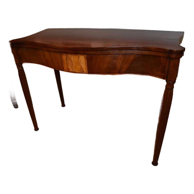 18th Century Federal New England Mahogany Games Table For Sale