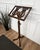 Italian Wooden Lyre Shaped Adjustable Floor Book Stand, 1980s For Sale - Image 3 of 9