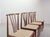 Scandinavian Wood Spindle Back Dining Chairs with Caramel Leatherette Upholstery, 1970s, Set of 4 For Sale - Image 9 of 16