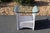 White 1980s Lloyd Loom Wicker Side Tables With Glass Tops—A Pair For Sale - Image 8 of 18