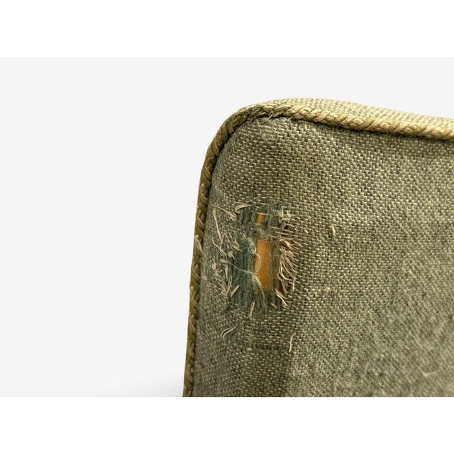 Swedish Modern, Slipper Chair, Green Fabric, Beech, Sweden, 1940s For Sale - Image 12 of 12