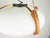 1950s Italian Opaline Glass, Brass & Teak Pendant Lamp, 1950s For Sale - Image 5 of 12