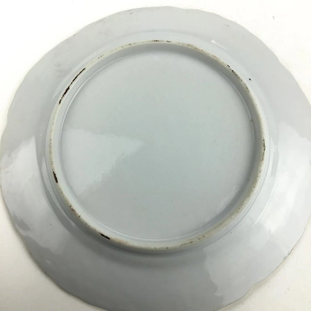 Gold Antique Roses Desert Plate Gold Rimmed For Sale - Image 8 of 10