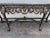 French French Painted Black Heavy Carved Marble Top Large Long Console Entry Table 6381 For Sale - Image 3 of 12