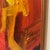 This exceptional, moody oil on board portrait is a quintessential example of West Coast Mid-Century Expressionism....