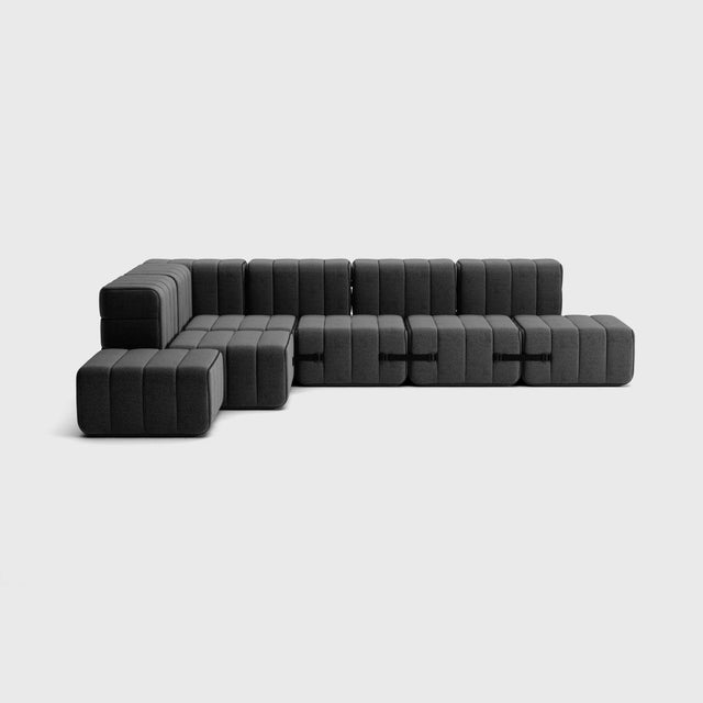 Modular Corner Sofa in Dama Fabric from Ambivalenz, Set of 12 For Sale - Image 16 of 18