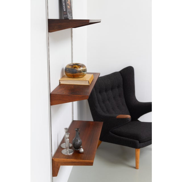 Vintage Danish Rosewood Wall Unit by Kai Kristiansen for FM, 1960s For Sale - Image 12 of 18