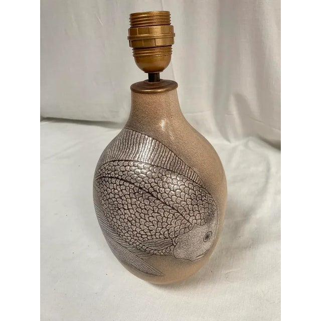 Vintage Ceramic Lamp from Vallauris, 1970 For Sale - Image 6 of 8