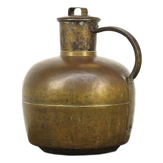 Large French Brass Canne à Lait or Milk Jug For Sale