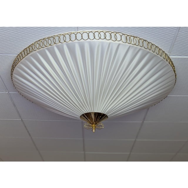 Large Mid-Century Finnish Model K5-27 Flush Mount by Paavo Tynell for Idman, 1950s For Sale - Image 9 of 16
