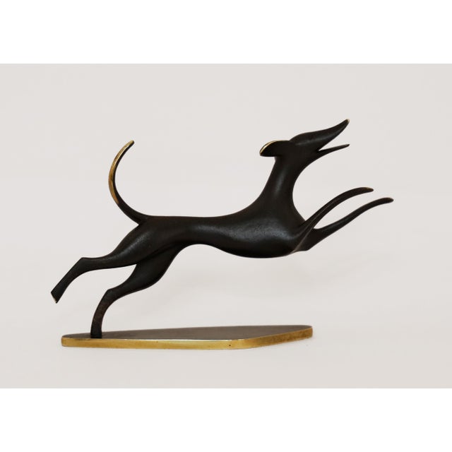 Hagenau Hunting Dog in Brass, 1920s For Sale - Image 10 of 10