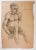 Vintage 1950s Charles Normann Male Charcoal Drawing For Sale - Image 4 of 4