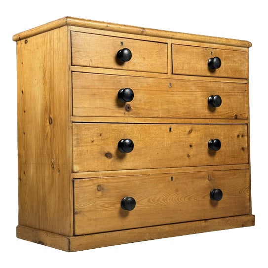 Pine Chest of Drawers, 19th Century For Sale