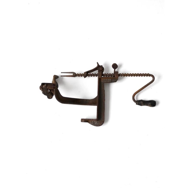 Early 20th Century Antique Little Star Cast Iron Apple Parer For Sale - Image 5 of 5