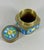 Vintage Chinese Brass & Enamel Cloisonné Longevity Box This exquisite item is a vintage Chinese box, likely a tea caddy,...