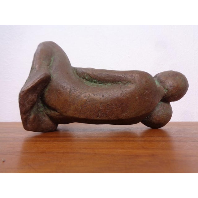 Handcrafted Stoneware Loving Couple Figure from Achatit Werkstätten, Germany, 1960s For Sale - Image 15 of 18